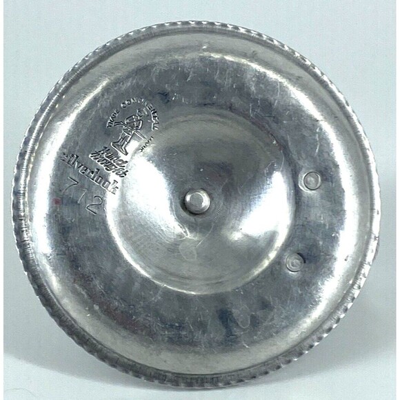 Hand Wrought Trade Continental Mark Silverlook 712 Hammered Aluminum Candlestick - Picture 4 of 5